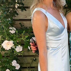 Amsale Leif Dress in Satin - ICE Size 2/4